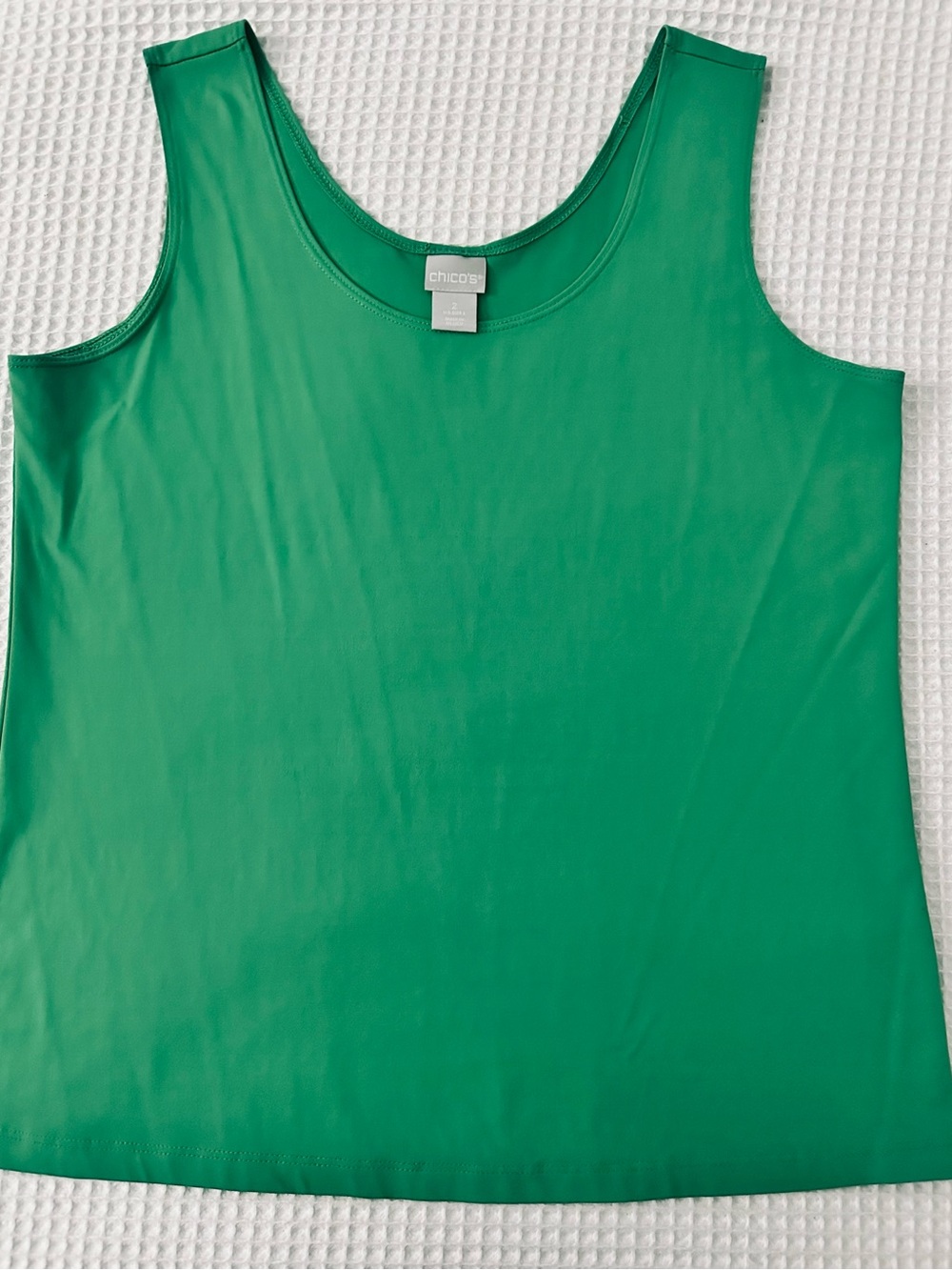 Women’s Chico’s Microfiber Contemporary Tank Top Fresco Green Size 2 = 12 - Picture 2 of 9